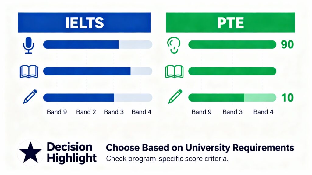 Compare IELTS and PTE - Which is better for Study Abroad?