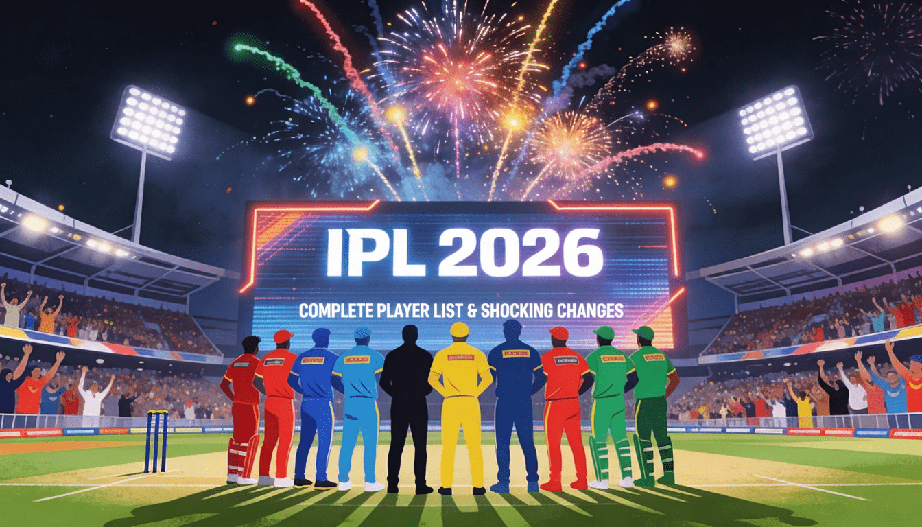 Discover the full IPL 2026 squads, complete player list, auction prices, and shocking team changes, plus key trends and insights from the mega mini-auction.