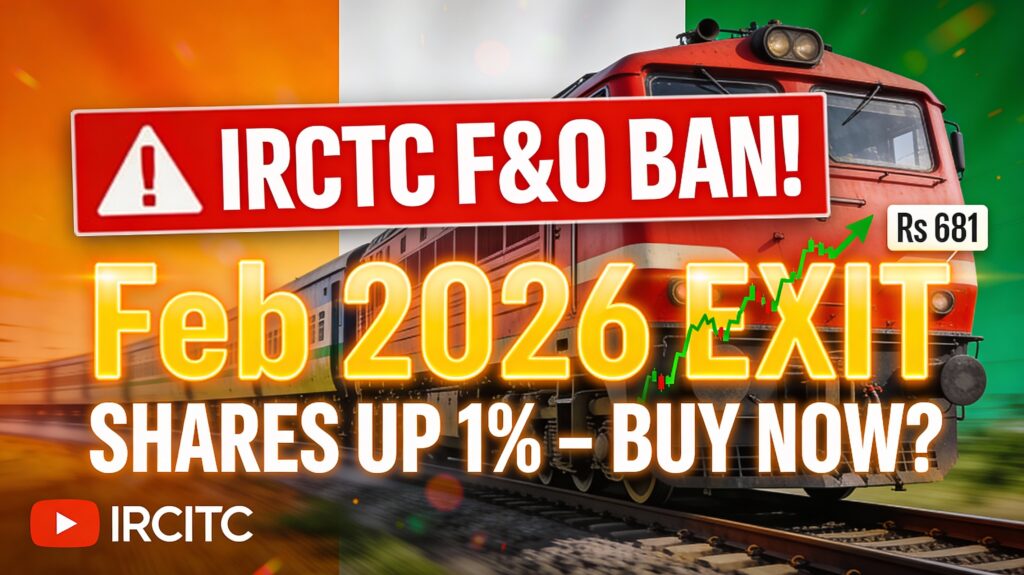 IRCTC shares jump 1% amid F&O ban shock! Exit from Feb 2026 – what it means for traders & investors. Latest price, technicals & buy/sell tips inside. Don't miss!
​